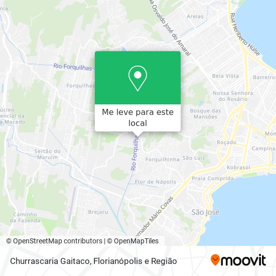 Churrascaria Gaitaco mapa