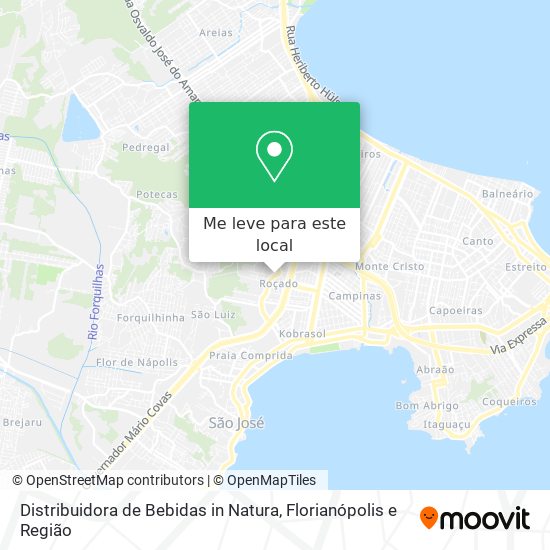 Distribuidora de Bebidas in Natura mapa