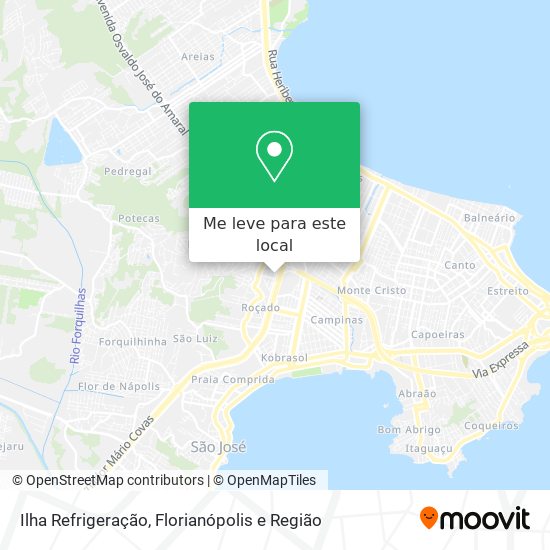Ilha Refrigeração mapa