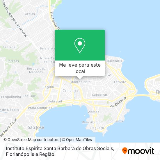 Instituto Espirita Santa Barbara de Obras Sociais mapa
