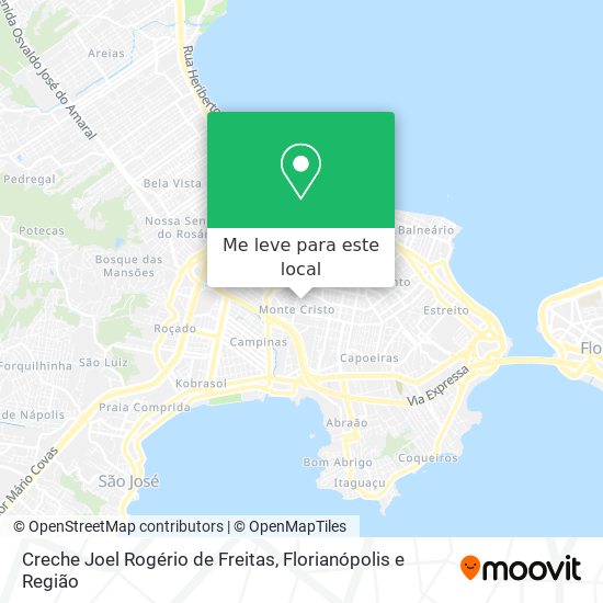 Creche Joel Rogério de Freitas mapa