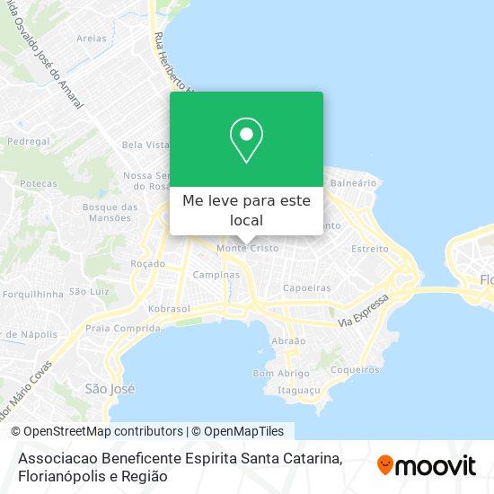 Associacao Beneficente Espirita Santa Catarina mapa