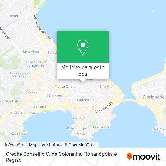 Creche Conselho C. da Coloninha mapa