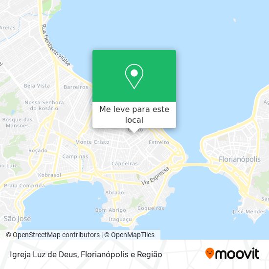 Igreja Luz de Deus mapa