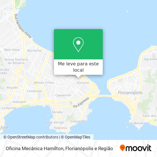 Oficina Mecânica Hamilton mapa