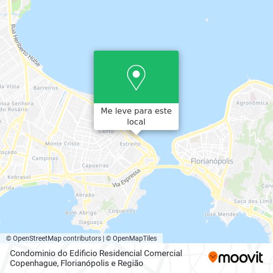 Condominio do Edificio Residencial Comercial Copenhague mapa