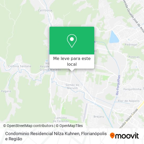 Condominio Residencial Nilza Kuhnen mapa