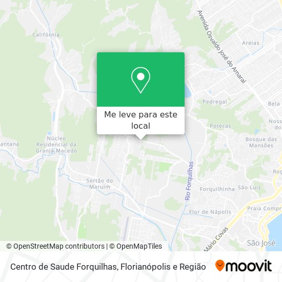 Centro de Saude Forquilhas mapa