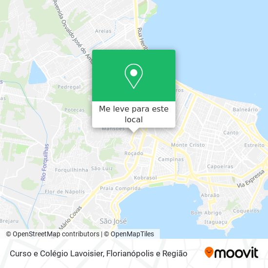 Curso e Colégio Lavoisier mapa