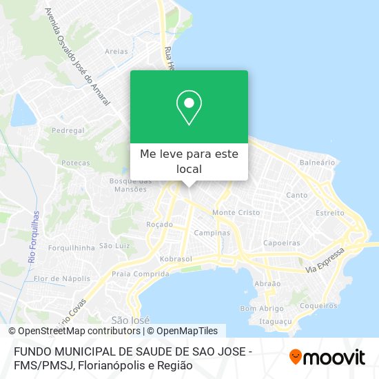 FUNDO MUNICIPAL DE SAUDE DE SAO JOSE - FMS / PMSJ mapa