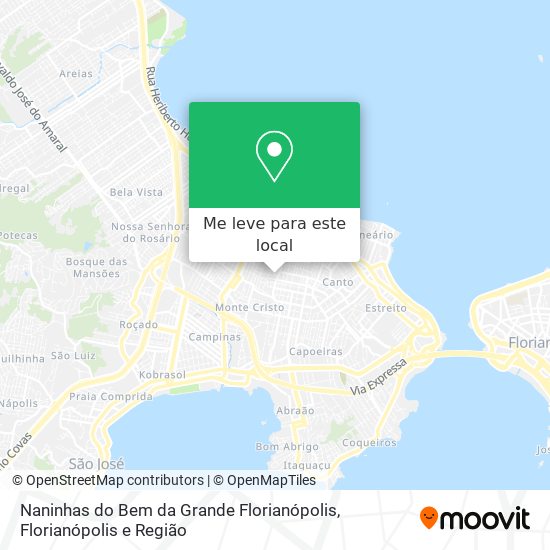 Naninhas do Bem da Grande Florianópolis mapa