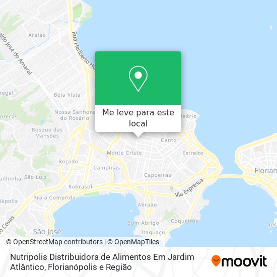 Nutripolis Distribuidora de Alimentos Em Jardim Atlântico mapa