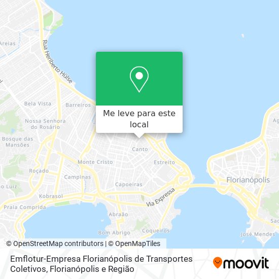 Emflotur-Empresa Florianópolis de Transportes Coletivos mapa