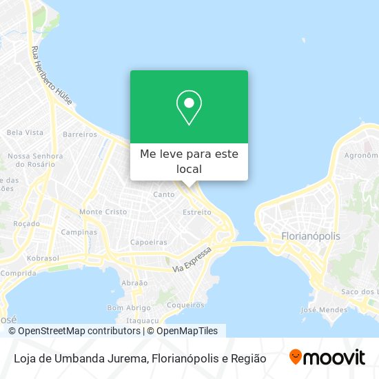 Loja de Umbanda Jurema mapa