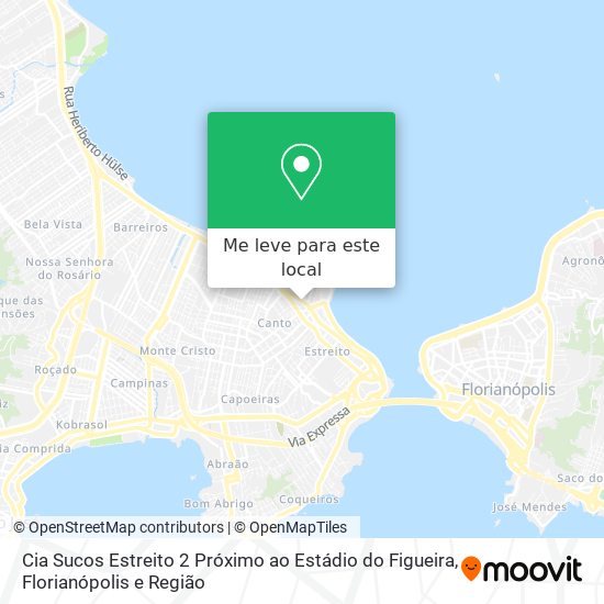 Cia Sucos Estreito 2 Próximo ao Estádio do Figueira mapa