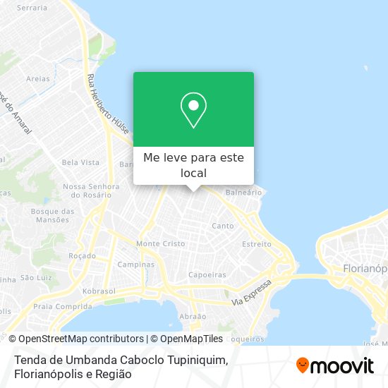 Tenda de Umbanda Caboclo Tupiniquim mapa