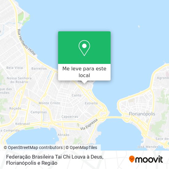 Federação Brasileira Tai Chi Louva à Deus mapa