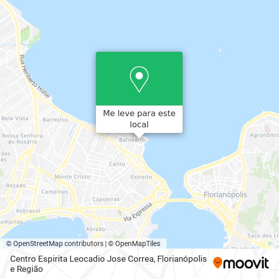 Centro Espirita Leocadio Jose Correa mapa