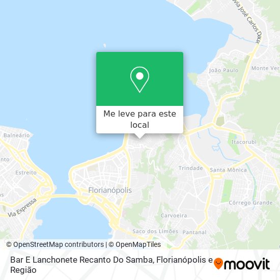 Bar E Lanchonete Recanto Do Samba mapa