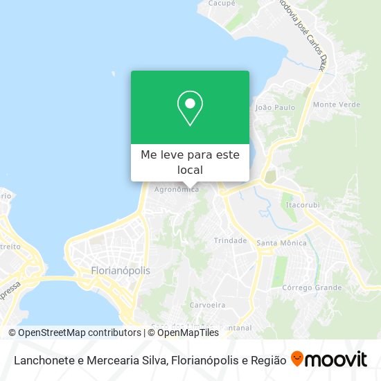 Lanchonete e Mercearia Silva mapa