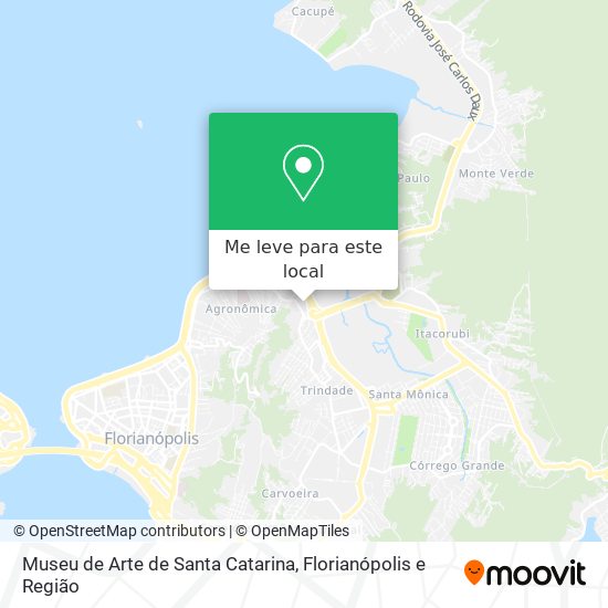 Museu de Arte de Santa Catarina mapa