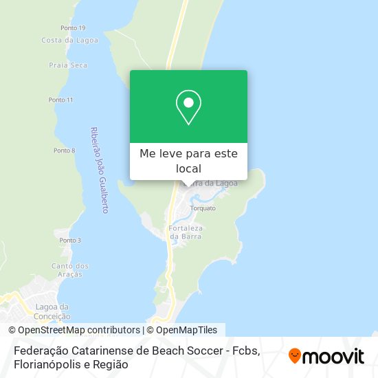 Federação Catarinense de Beach Soccer - Fcbs mapa