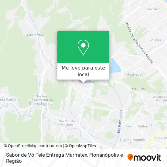 Sabor de Vó Tele Entrega Marmitex mapa