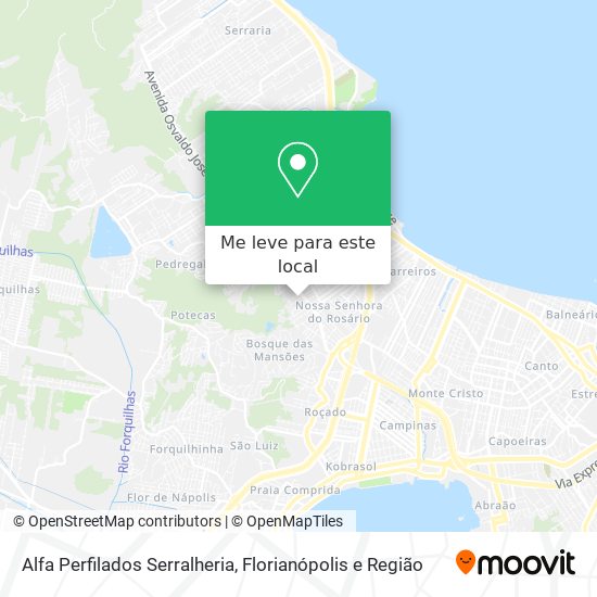 Alfa Perfilados Serralheria mapa