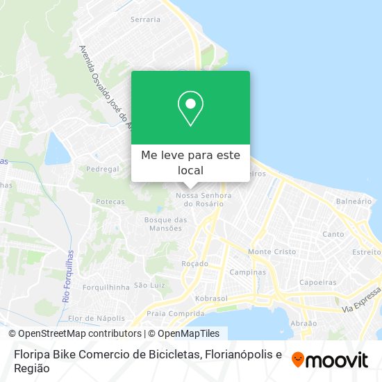 Floripa Bike Comercio de Bicicletas mapa