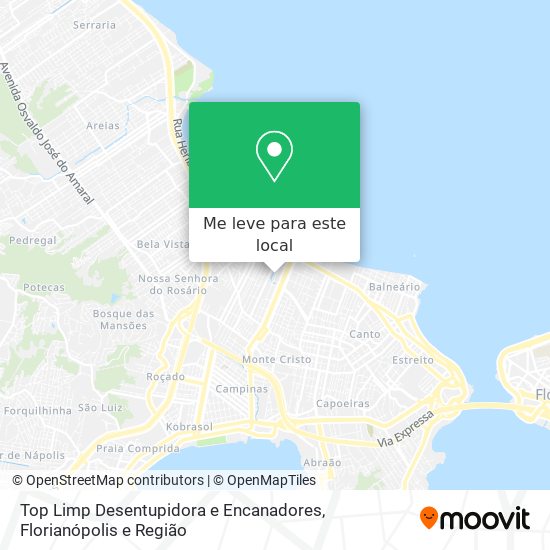 Top Limp Desentupidora e Encanadores mapa