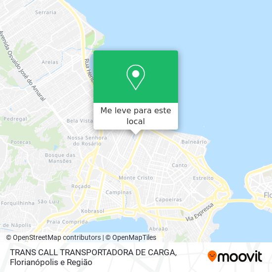 TRANS CALL TRANSPORTADORA DE CARGA mapa