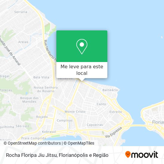 Rocha Floripa Jiu Jitsu mapa
