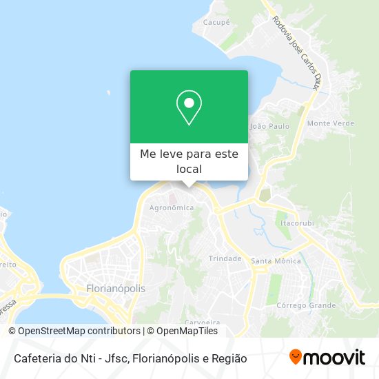 Cafeteria do Nti - Jfsc mapa