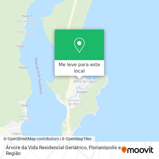 Árvore da Vida Residencial Geriátrico mapa