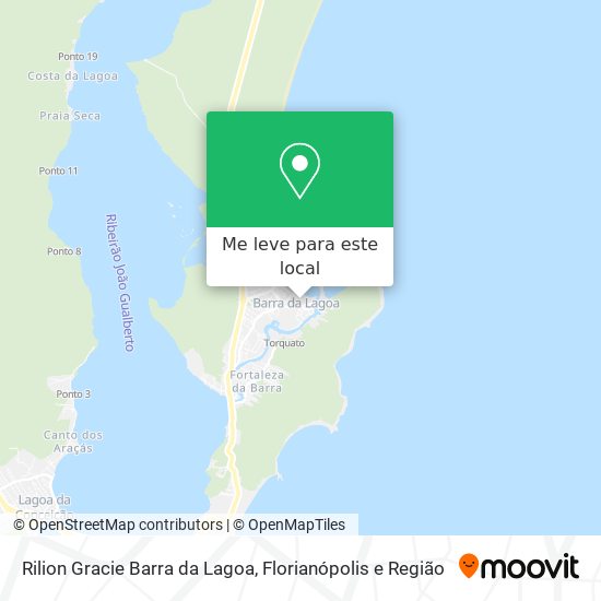 Rilion Gracie Barra da Lagoa mapa