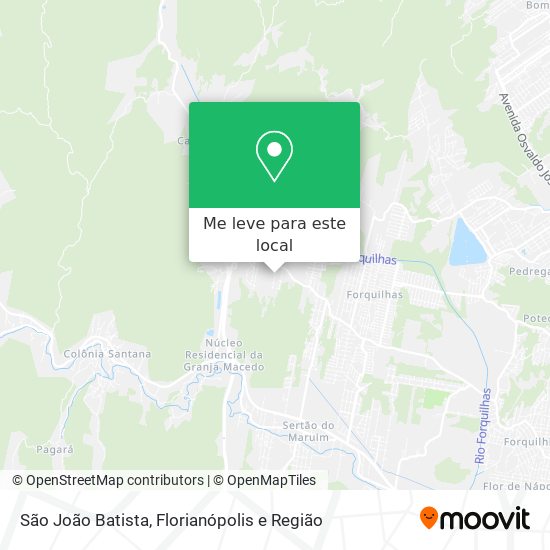 São João Batista mapa