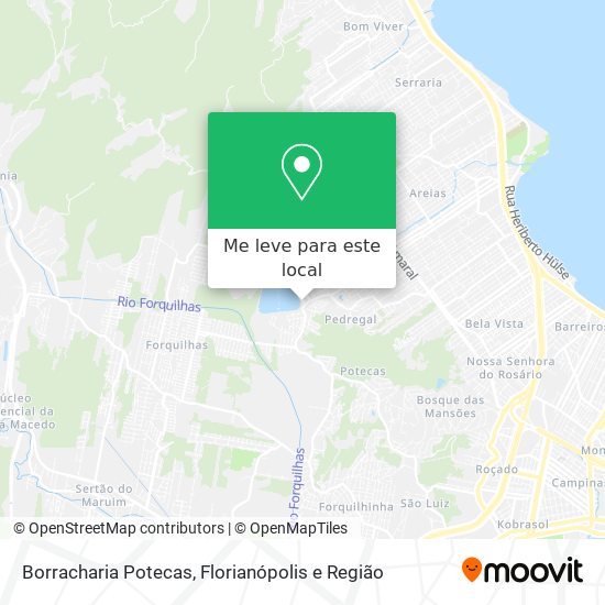 Borracharia Potecas mapa