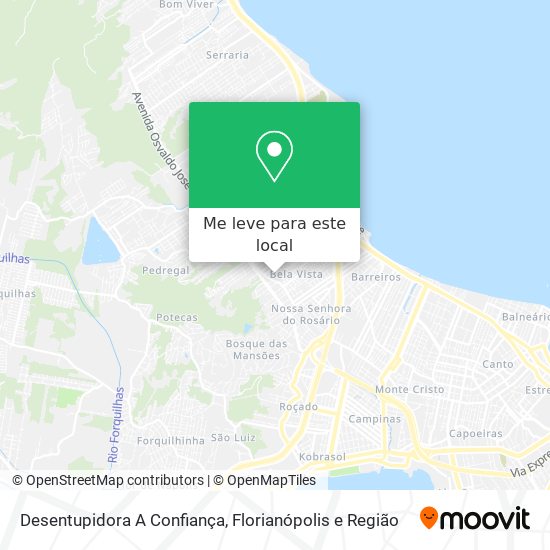 Desentupidora A Confiança mapa