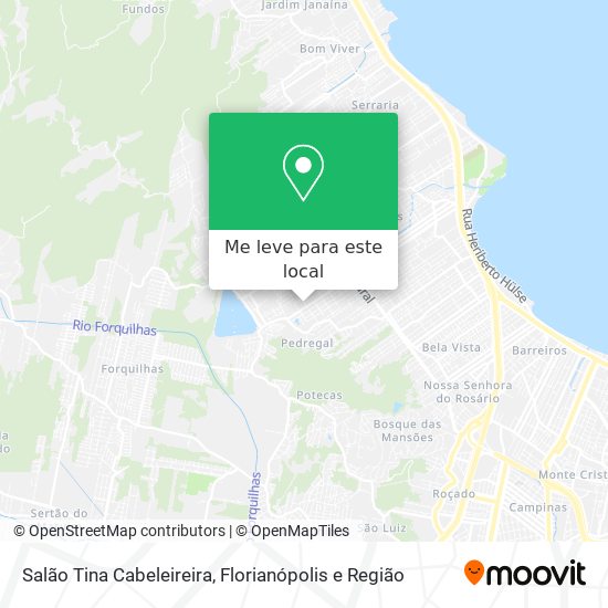 Salão Tina Cabeleireira mapa