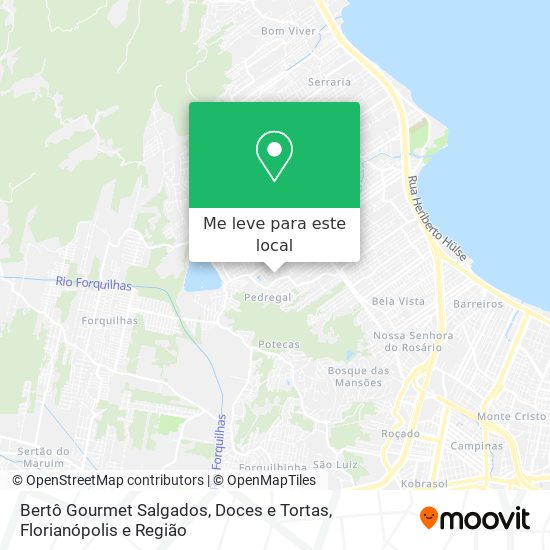 Bertô Gourmet Salgados, Doces e Tortas mapa
