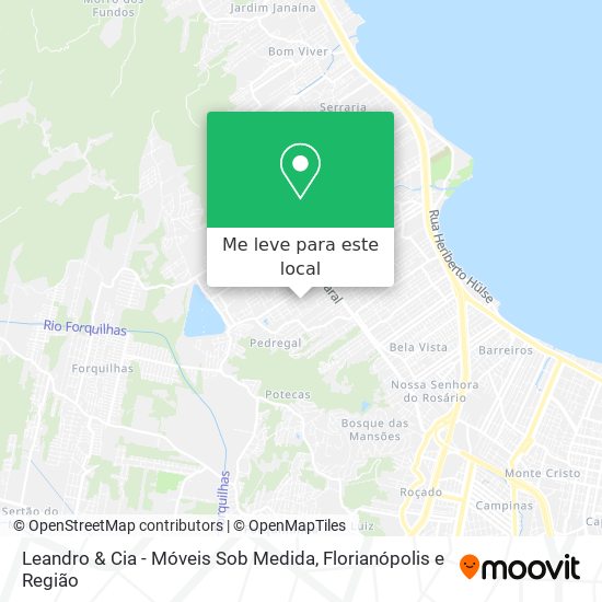Leandro & Cia - Móveis Sob Medida mapa