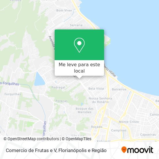 Comercio de Frutas e V mapa