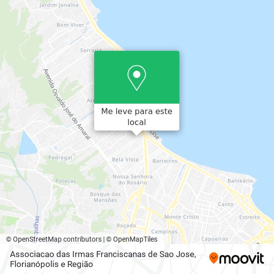 Associacao das Irmas Franciscanas de Sao Jose mapa