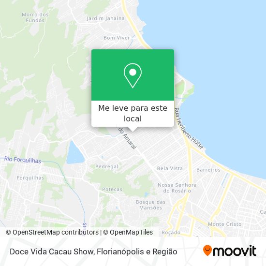 Doce Vida Cacau Show mapa