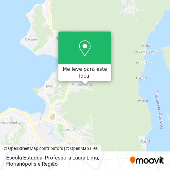 Escola Estadual Professora Laura Lima mapa
