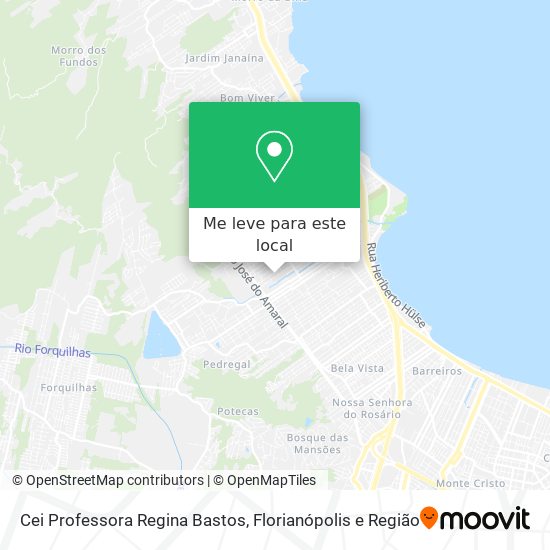 Cei Professora Regina Bastos mapa