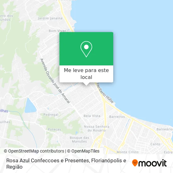 Rosa Azul Confeccoes e Presentes mapa