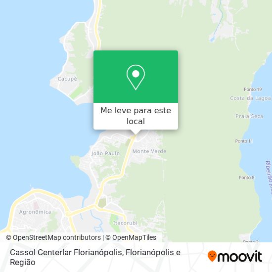 Cassol Centerlar Florianópolis mapa