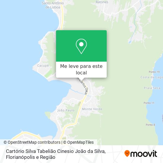 Cartório Silva Tabelião Cinesio João da Silva mapa