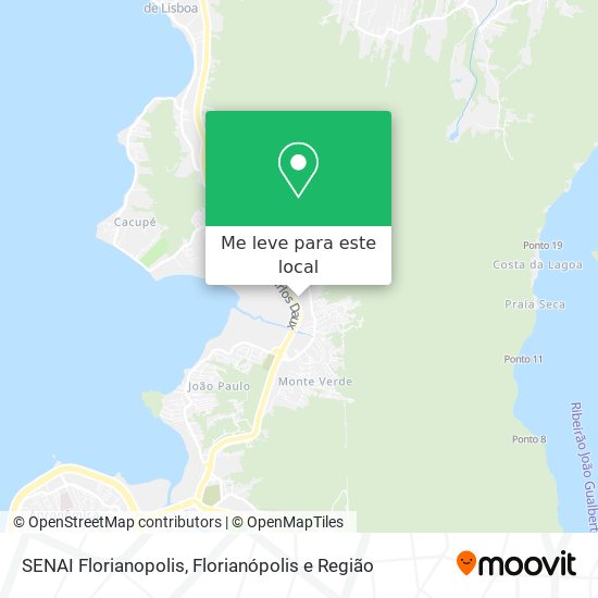 SENAI Florianopolis mapa